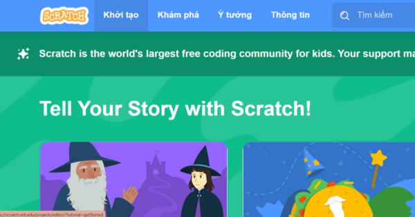 khoá học lập trình Scratch