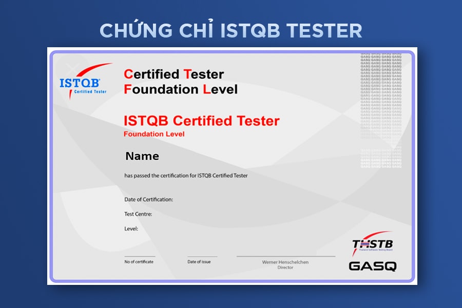 Chứng chỉ ISTQB Certified Tester